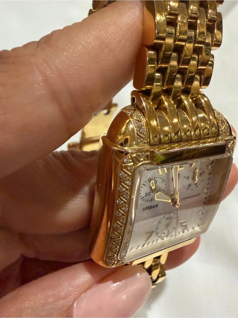 Michele Urban Chronograph Women’s Watch | Gold-Tone |Sapphire Crystal